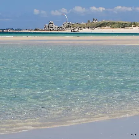 Kerlean, Plage Des Sables Blancs A 700M! Concarneau Extérieur photo
